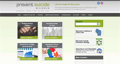 Desktop Screenshot of preventsuicidewi.org