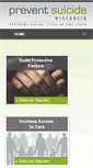 Mobile Screenshot of preventsuicidewi.org